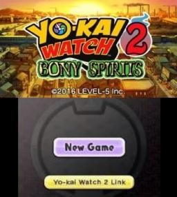 Yo-Kai Watch 2: Bony Spirits Title Screen